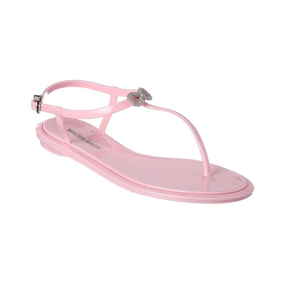 Mach & Mach Double Bow Rubber Thong Sandal, Pink